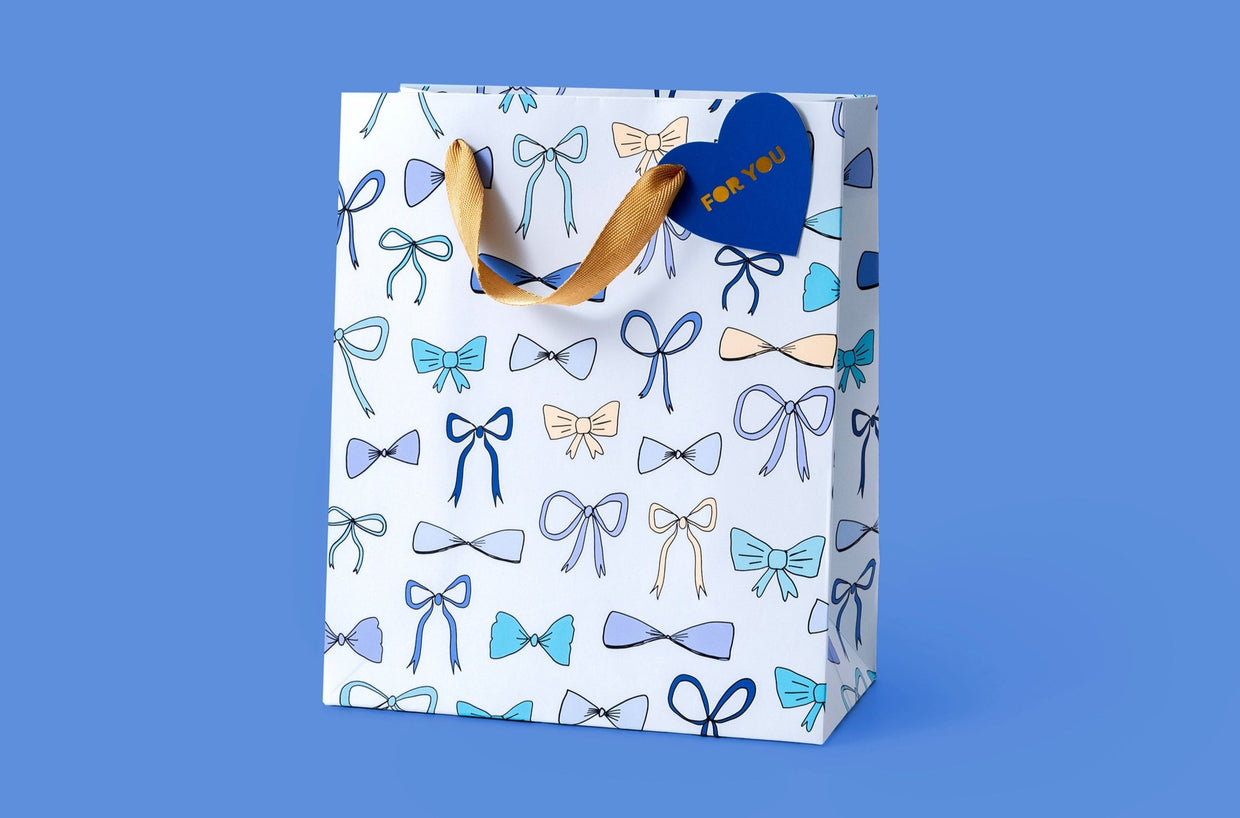 Blue Bows Gift Bags (2 Sizes)