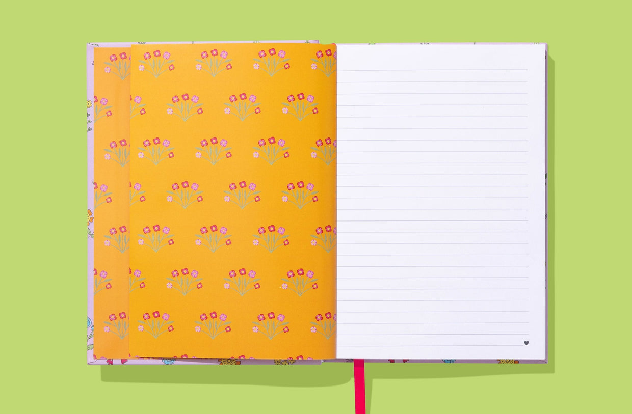 Pink Wildflowers Notebook