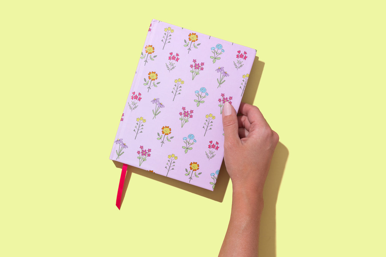 Pink Wildflowers Notebook