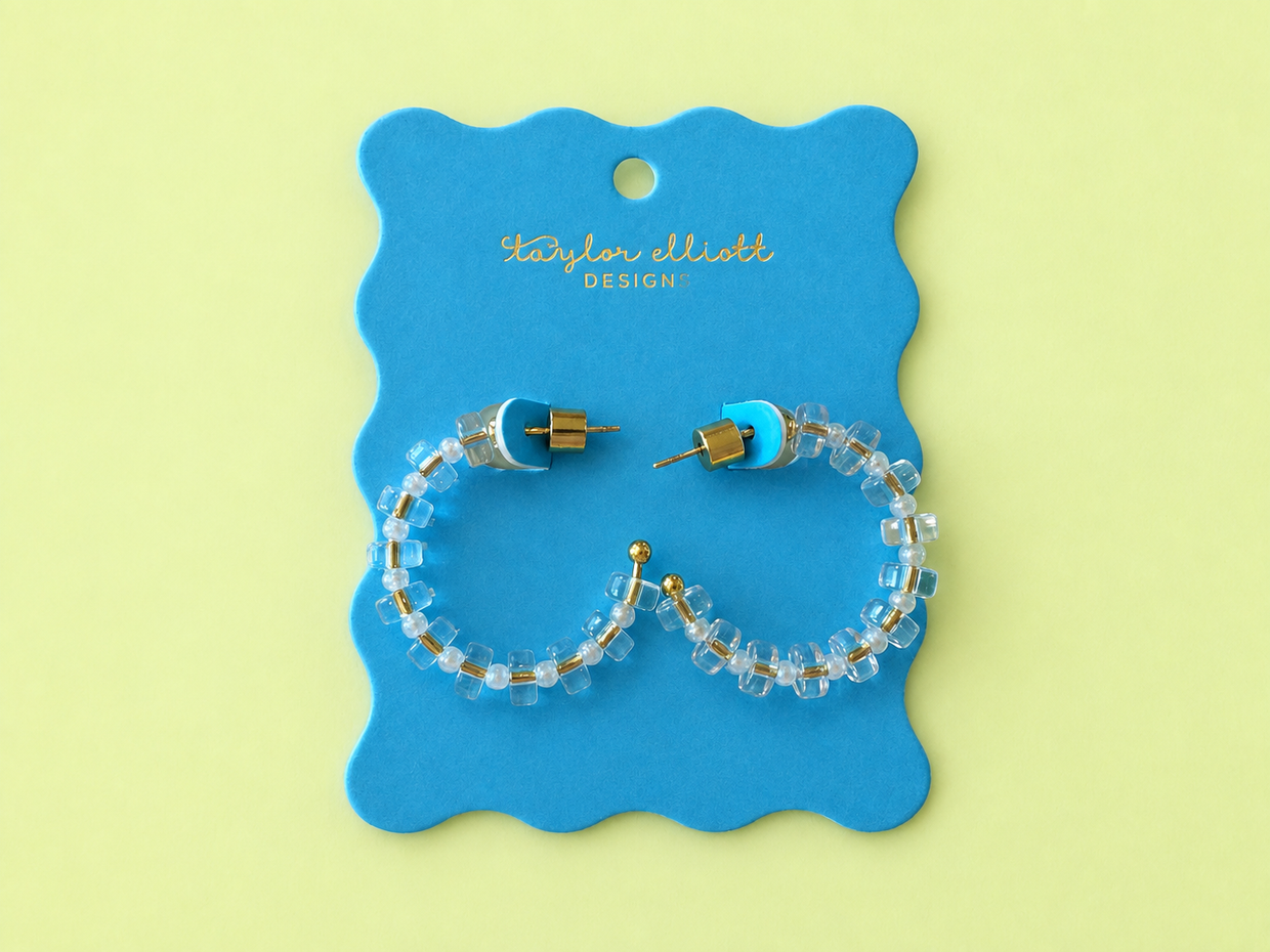 Nicole Acrylic Hoop Earrings