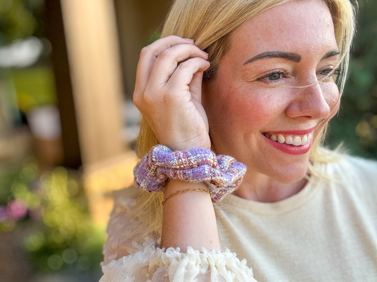 Tweed Scrunchies (12 Colors)