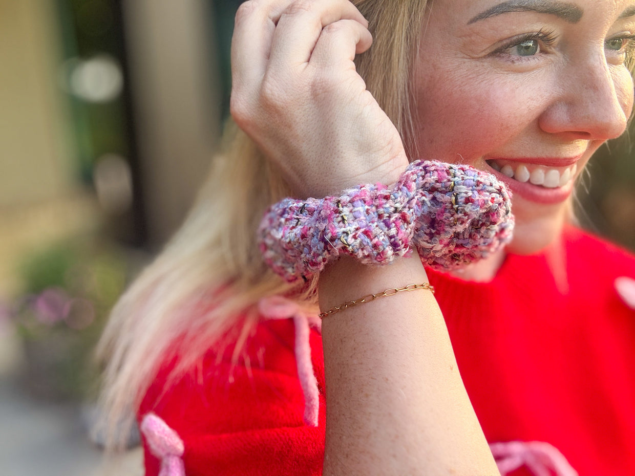 Tweed Scrunchies (12 Colors)