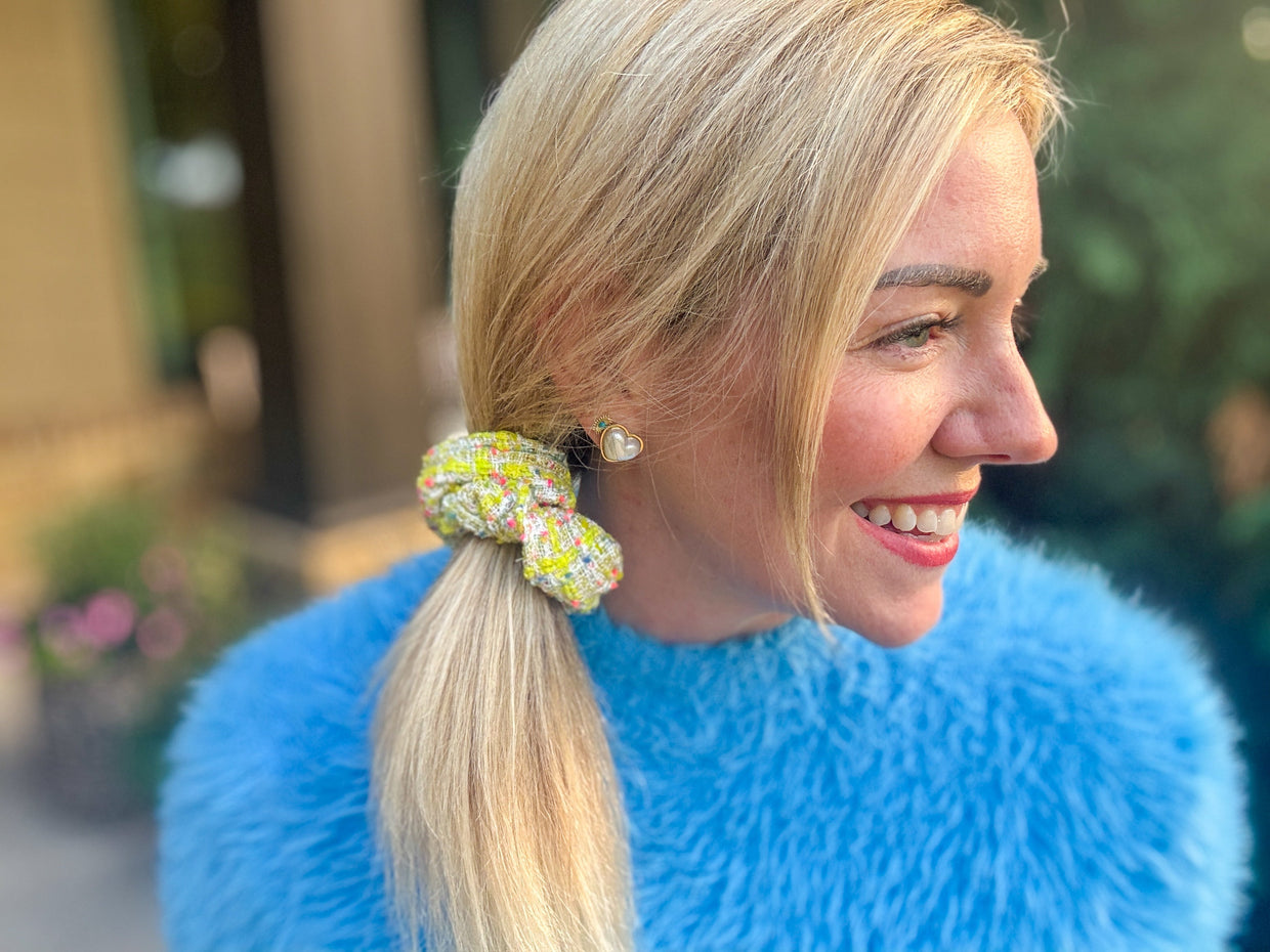 Tweed Scrunchies (12 Colors)