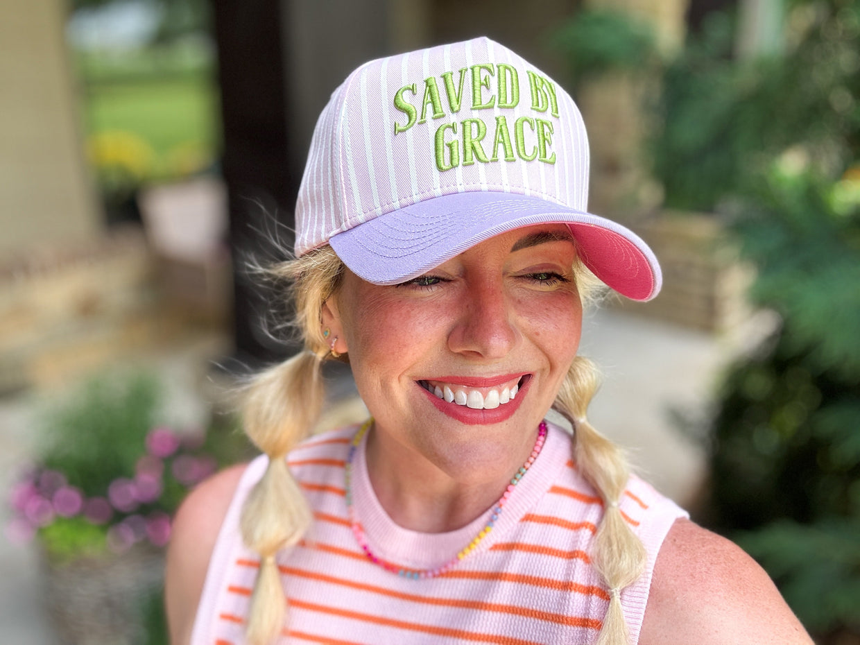 Saved By Grace Baseball Hat