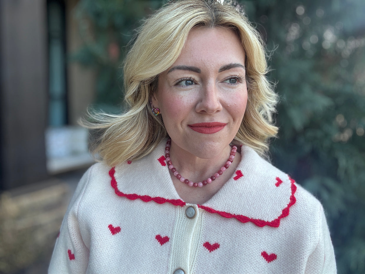 Amore Pink + Red Necklace