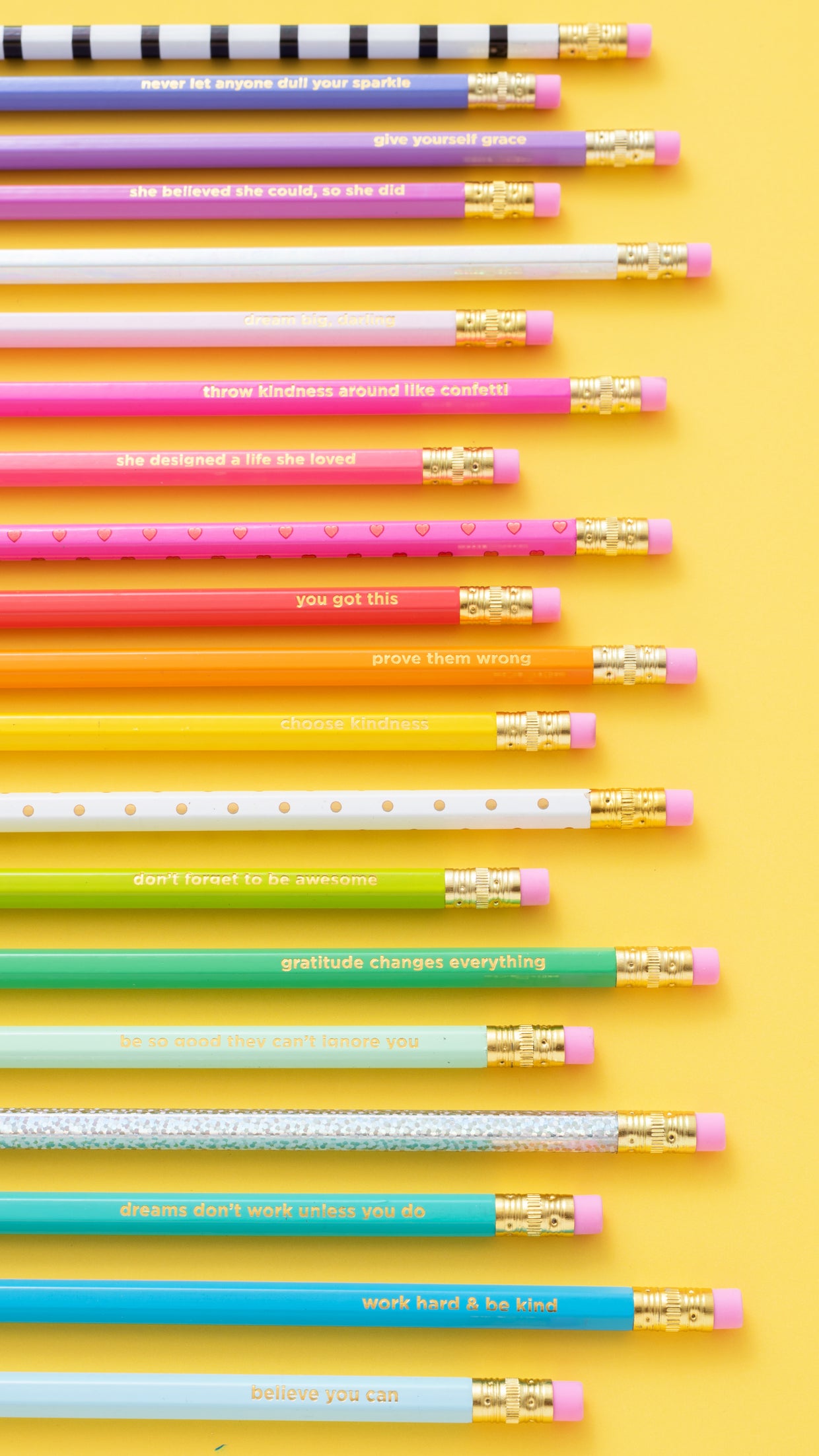 Motivational Pencil Set
