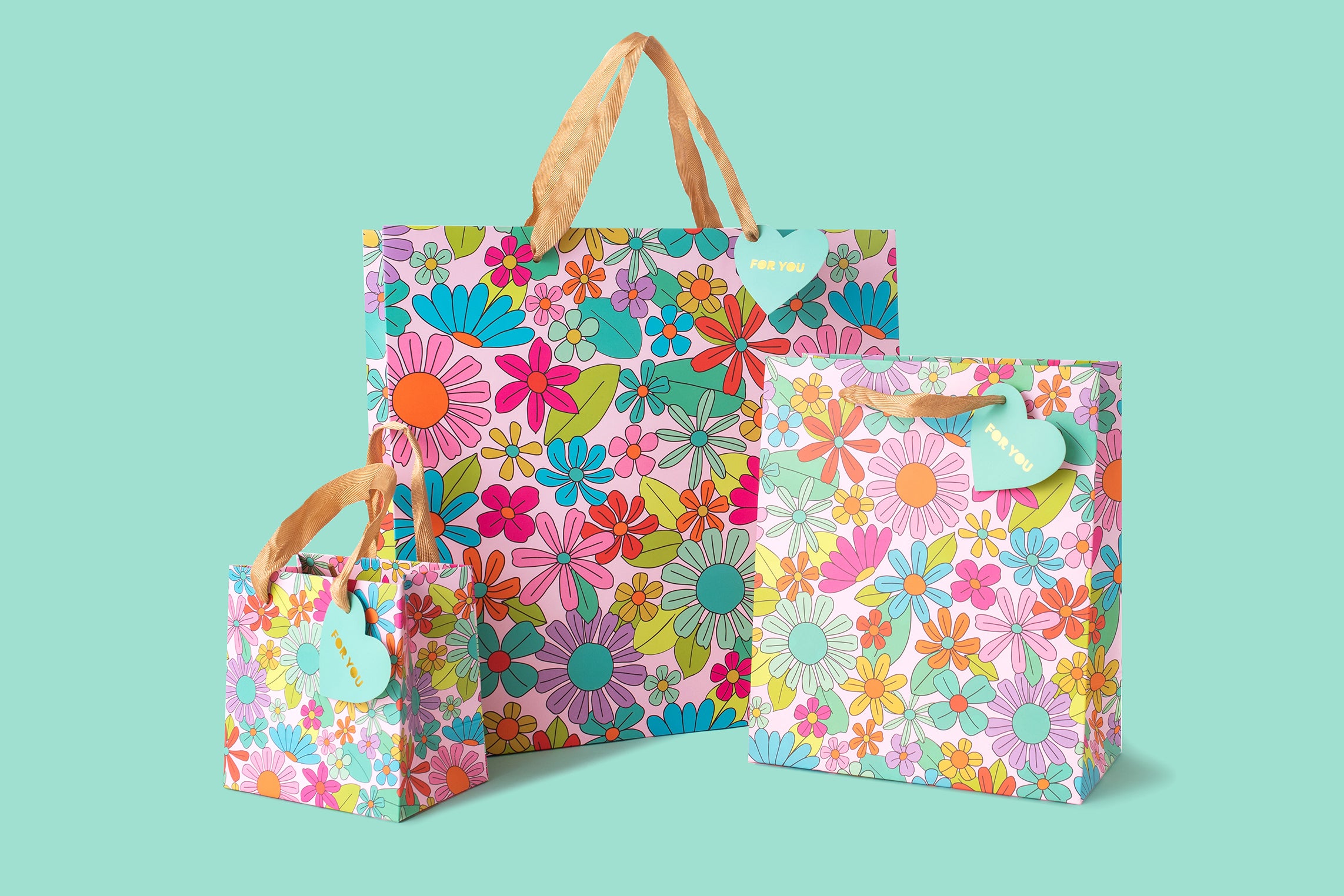 Flower Garden Gift Bags (3 Sizes) Gift Wrap Presents
