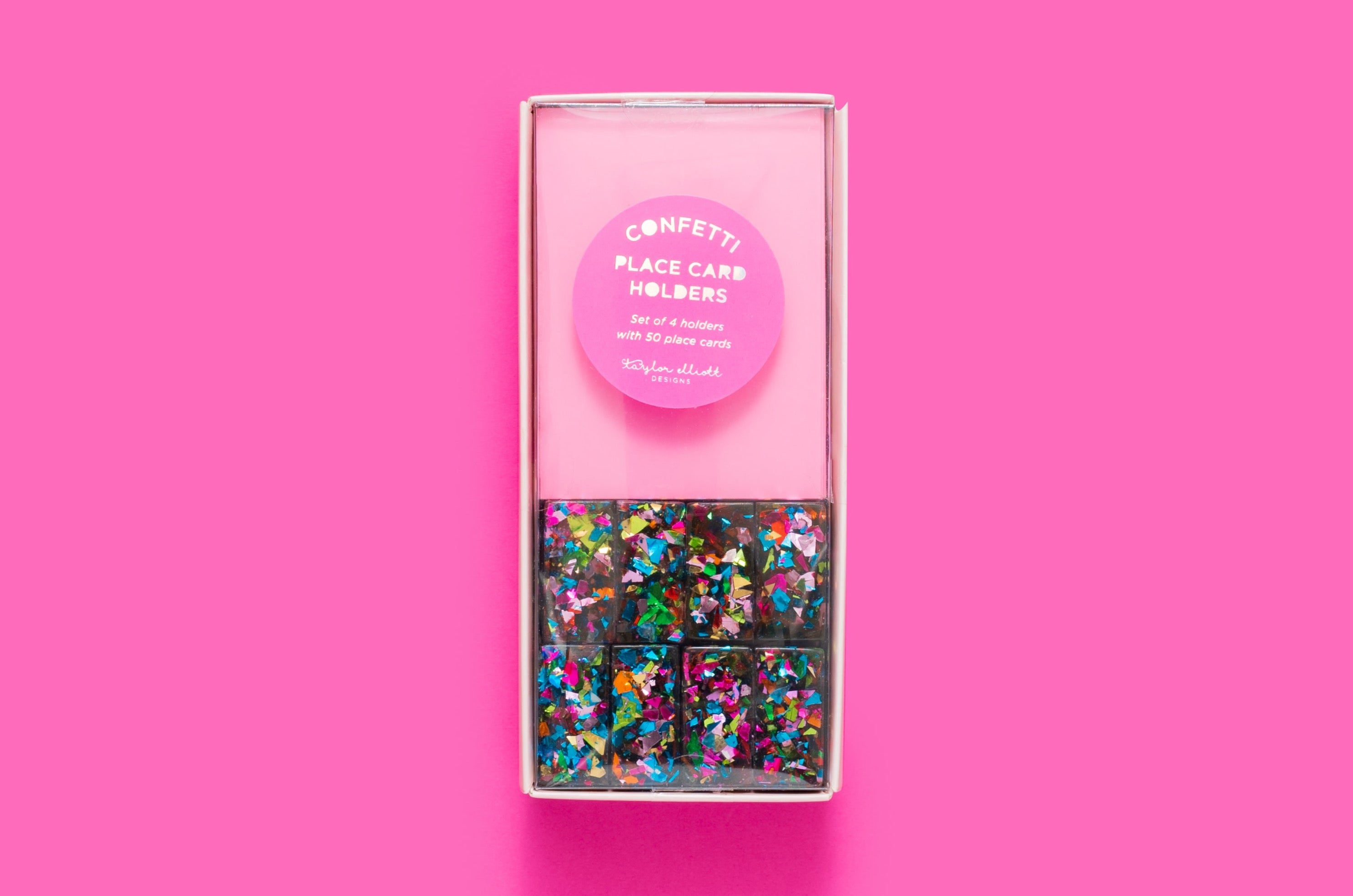 Confetti Place Card Holders Party Decor Place Setting