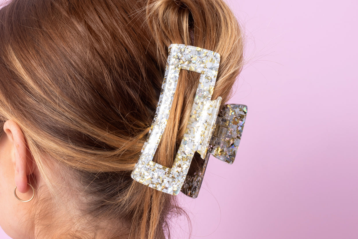 Pearl Confetti Claw Clip