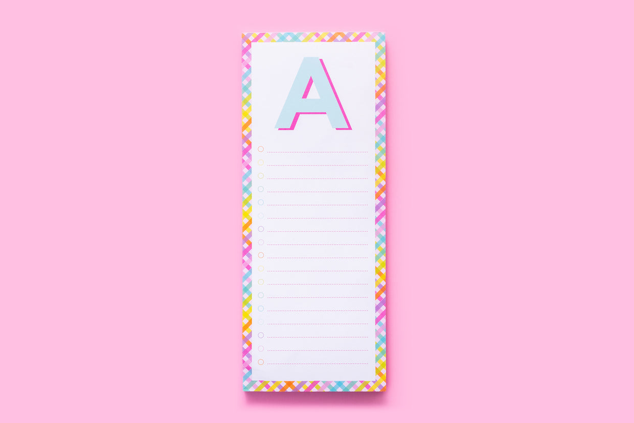 Letter List Pads A-Z