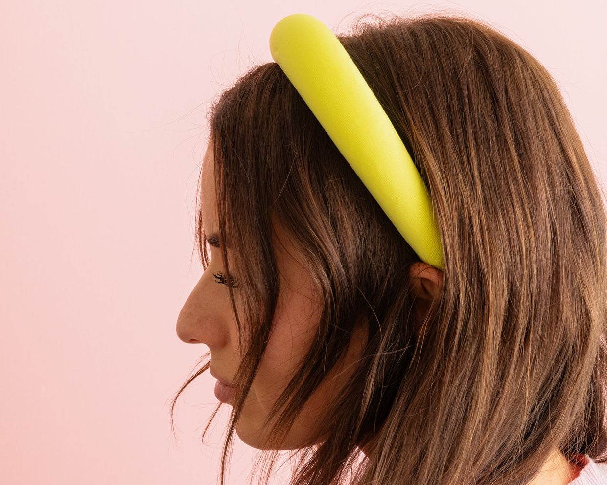 Ivy Mesh Yellow Headband