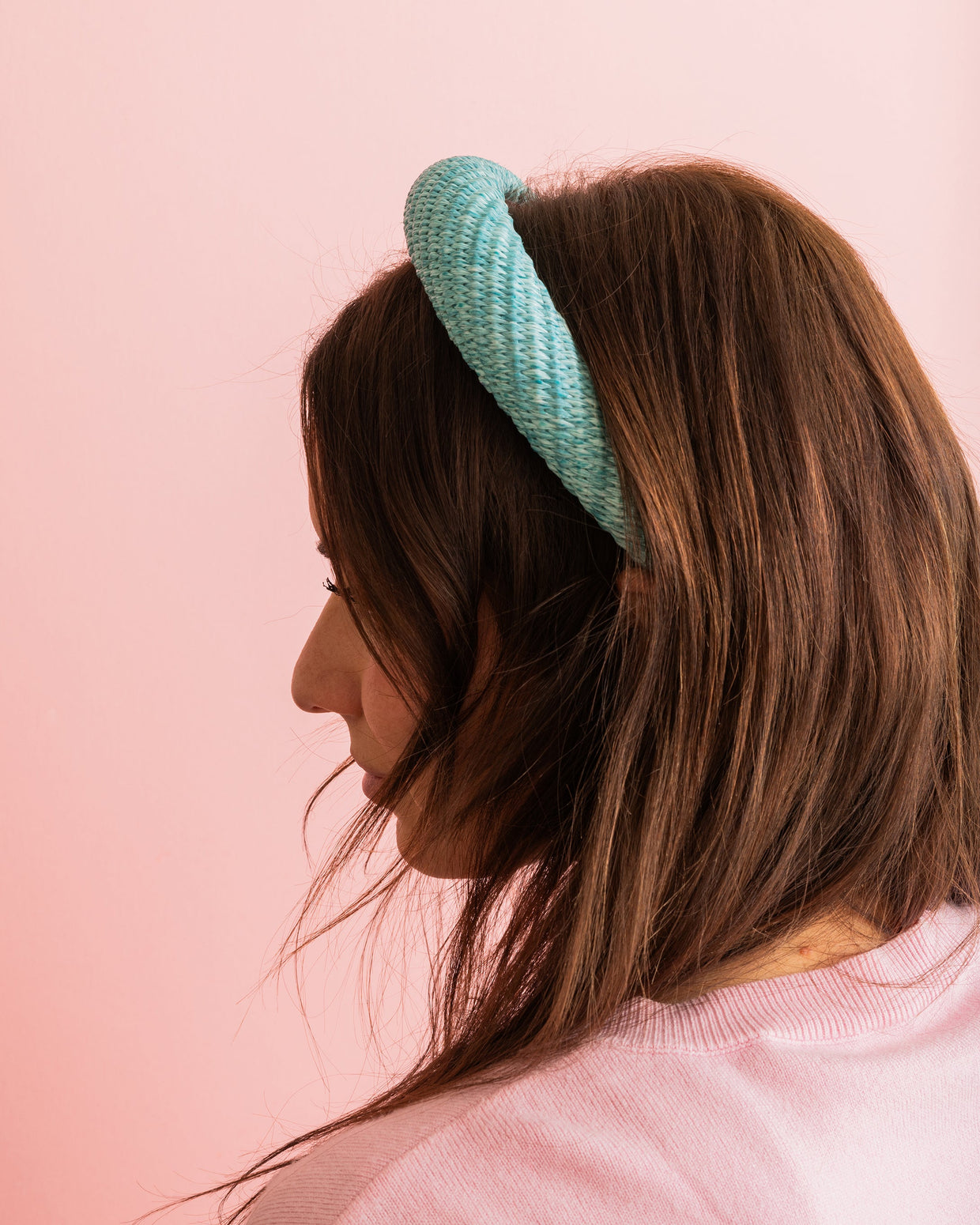 Layla Blue Rattan Headband