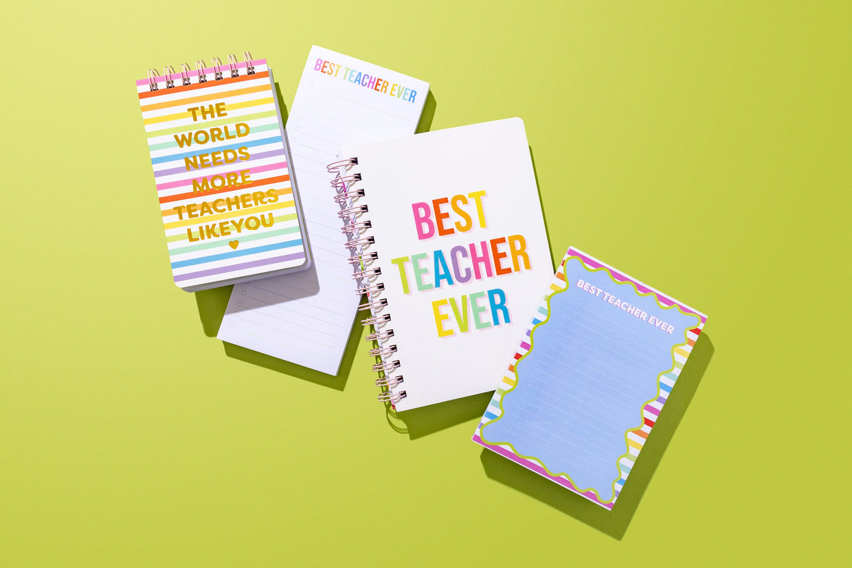 Best Teacher Ever Spiral Top Notebook