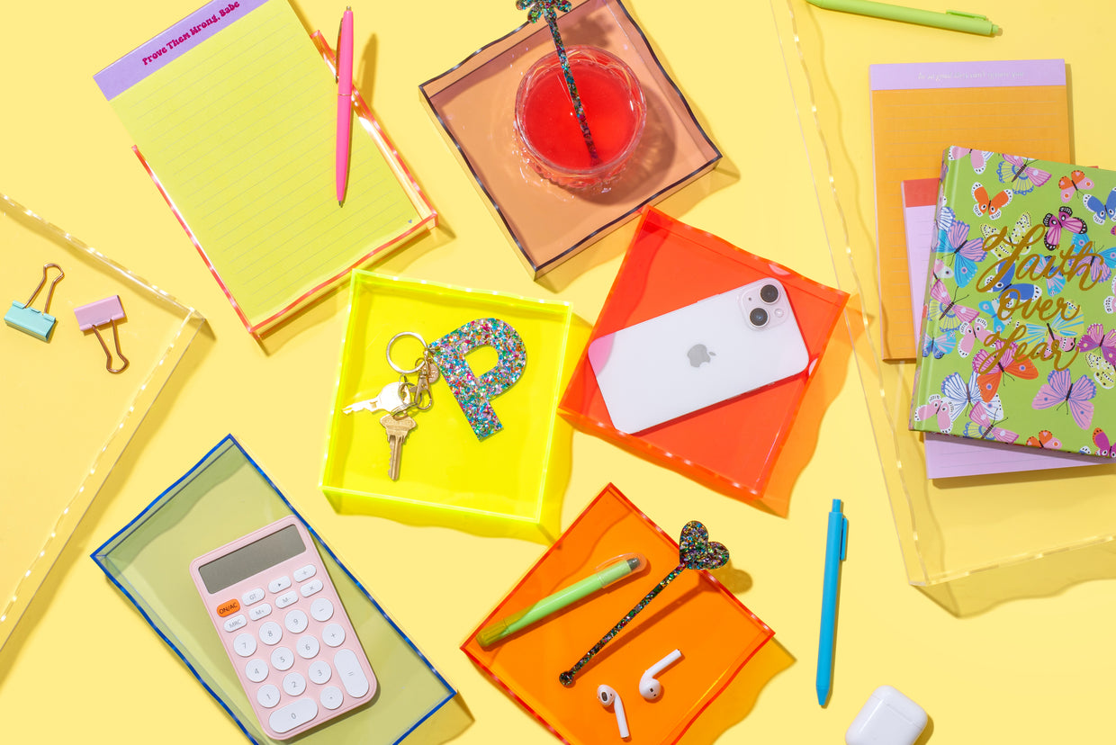 Green Square Wavy Tray