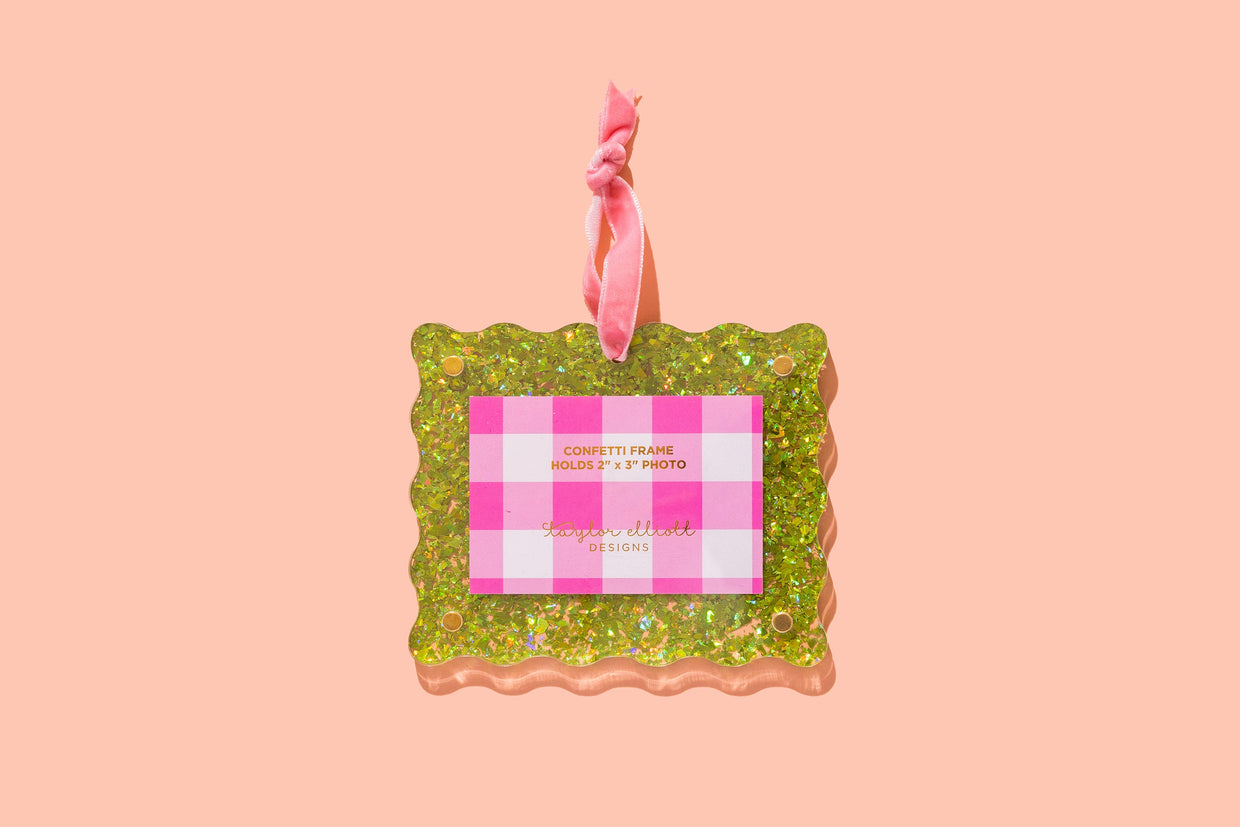 Confetti Frame Ornaments
