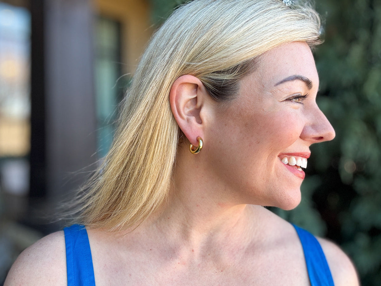 Terry Gold Small Hoop