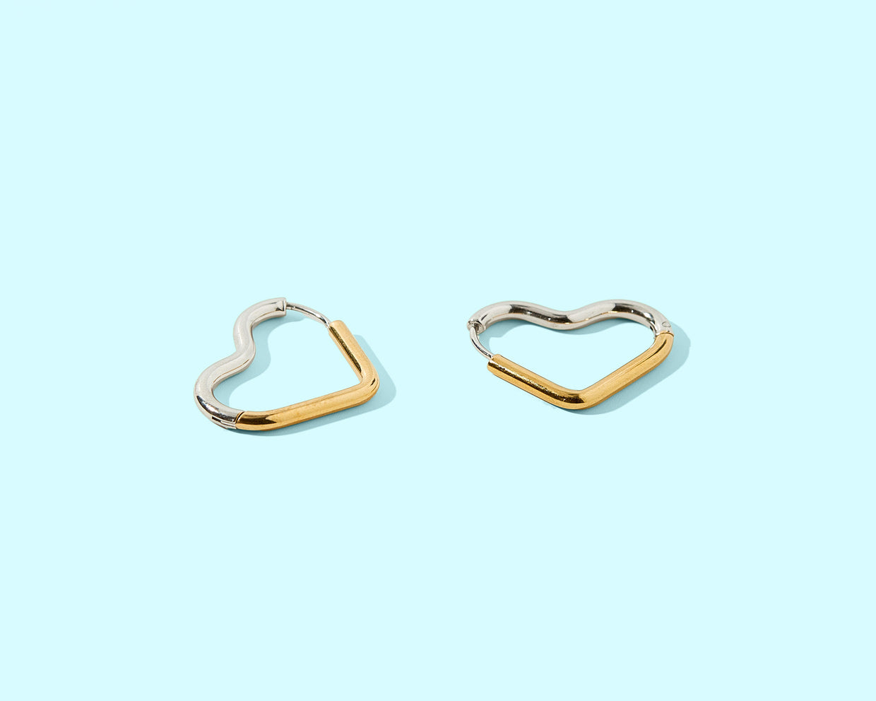 Florence Heart Huggie Earrings