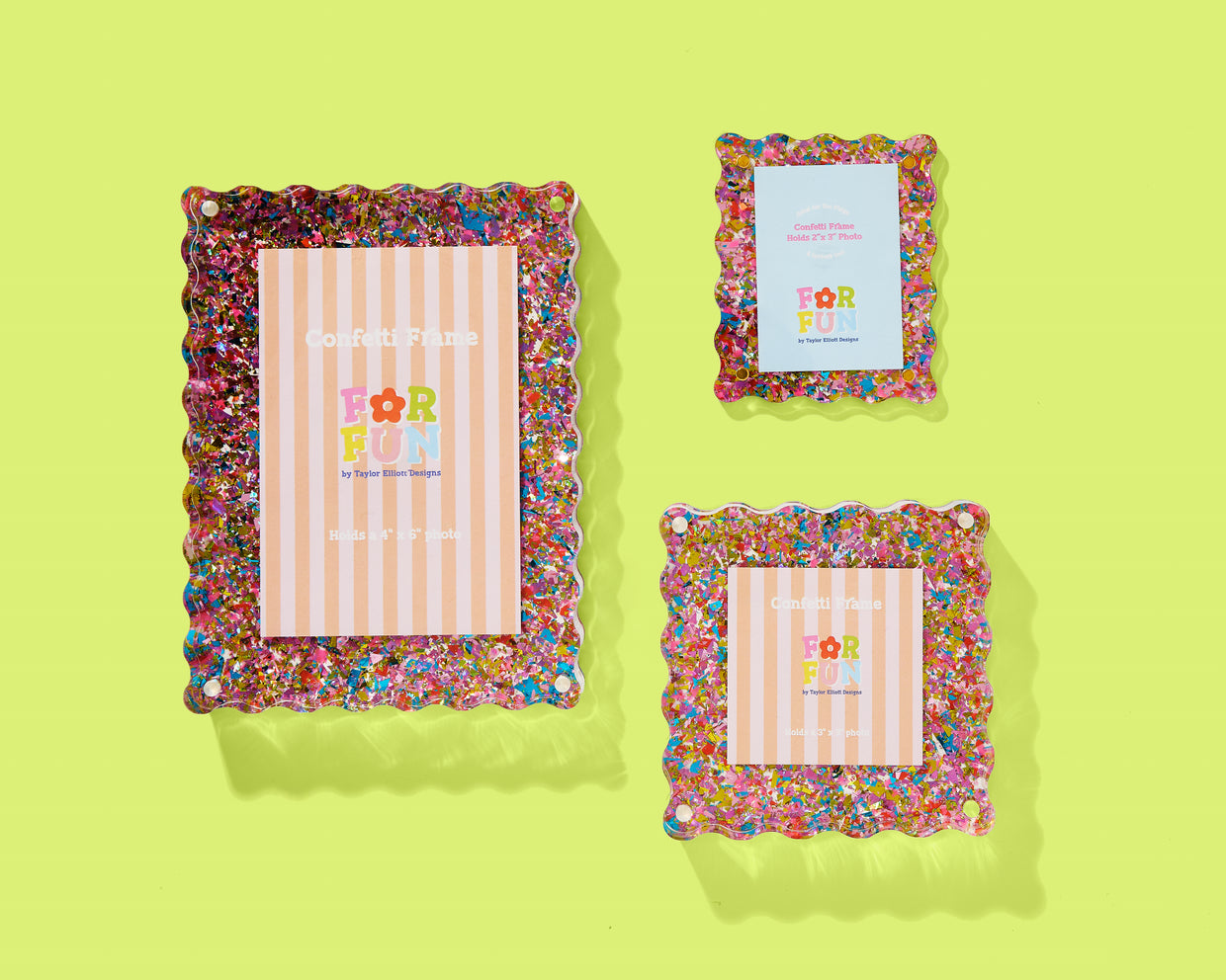 For Fun - Happy Confetti Frame Small
