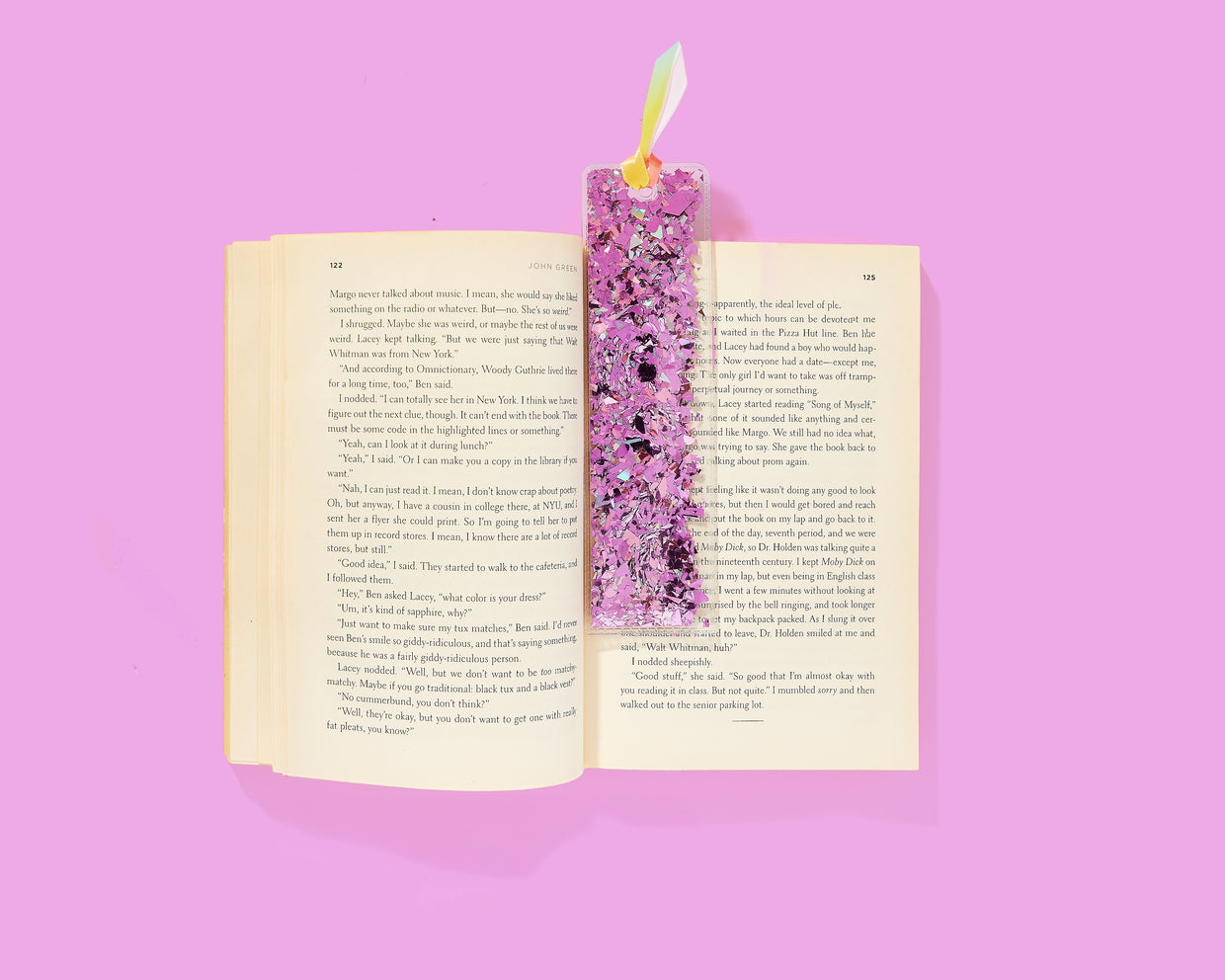 For Fun - Purple Confetti Bookmark