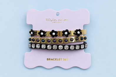 Poppy Black Bracelet Set