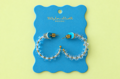 Nicole Acrylic Hoop Earrings