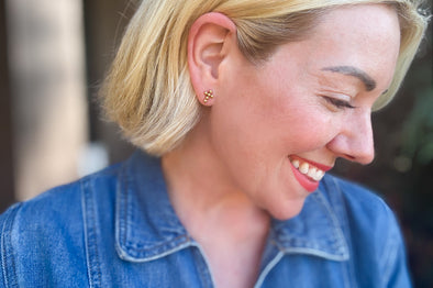 Mandy Cross Stud Earrings