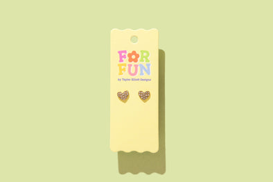 For Fun - Phoebe Heart Studs
