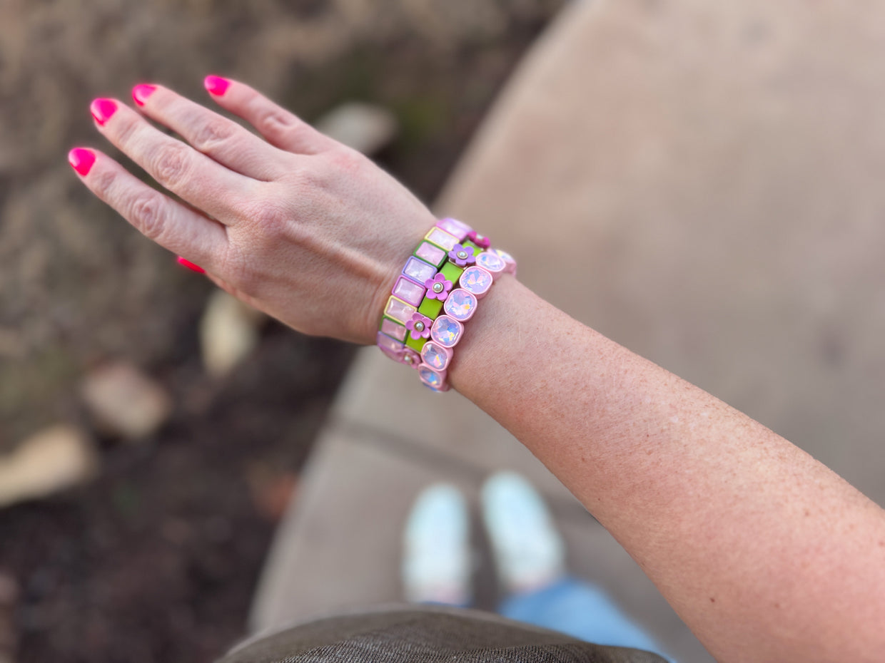 Griffin Pink + Purple Bracelet