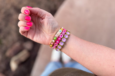 Maeve Pearl Rainbow Bracelet