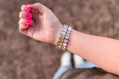 Estelle Silver + Iridescent Bracelet