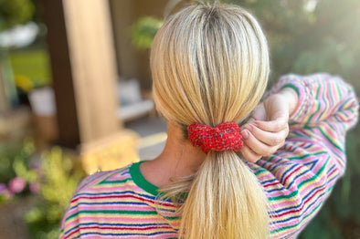 Tweed Scrunchies (12 Colors)