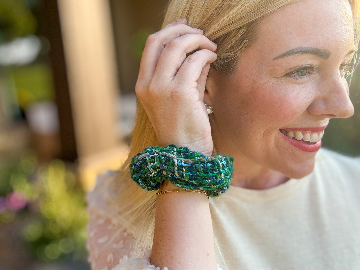 Tweed Scrunchies (12 Colors)