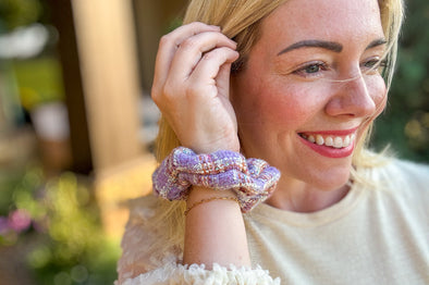 Tweed Scrunchies (12 Colors)