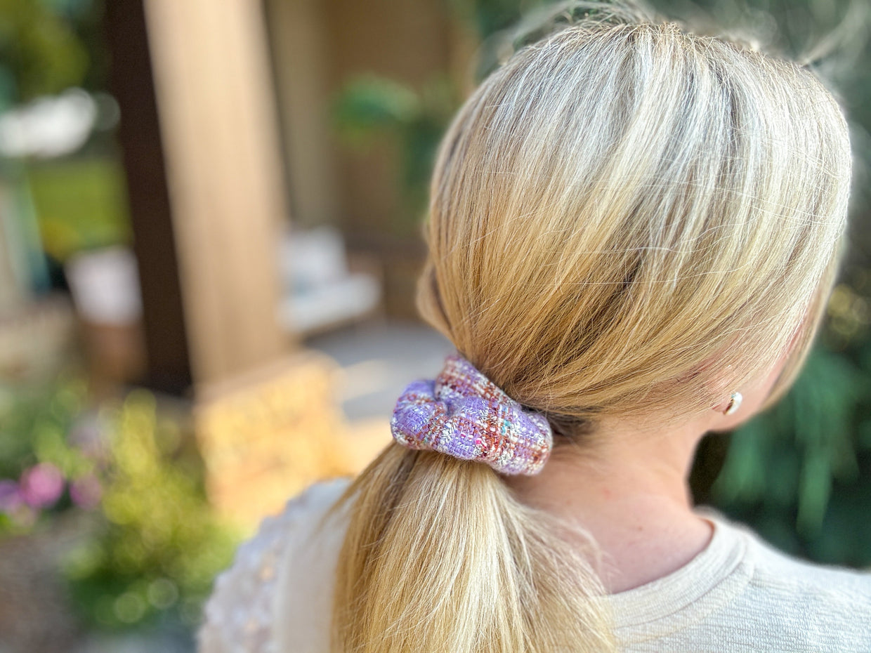 Tweed Scrunchies (12 Colors)