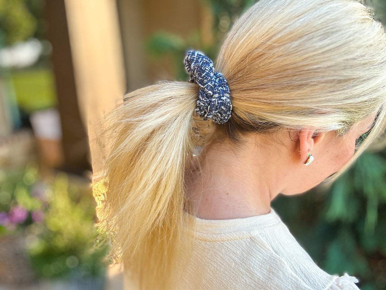 Tweed Scrunchies (12 Colors)