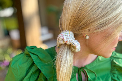 Tweed Scrunchies (12 Colors)