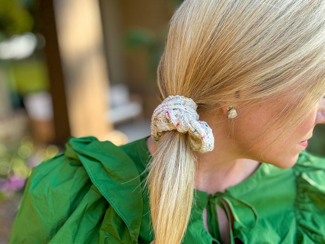 Tweed Scrunchies (12 Colors)