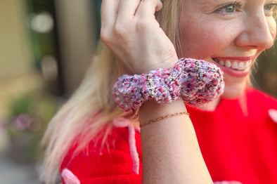 Tweed Scrunchies (12 Colors)