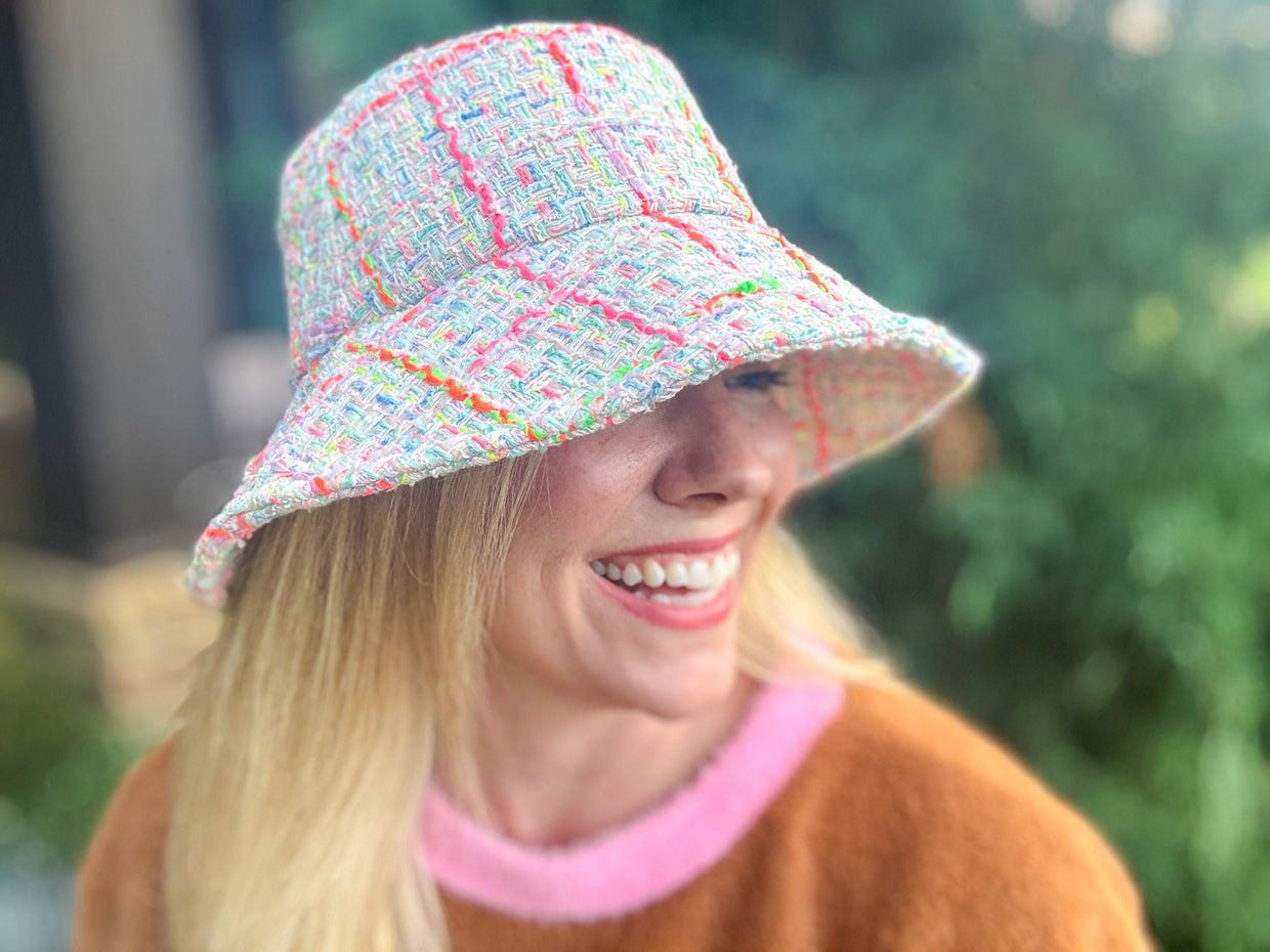 Annie Tweed Bucket Hat