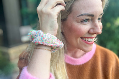 Tweed Scrunchies (12 Colors)