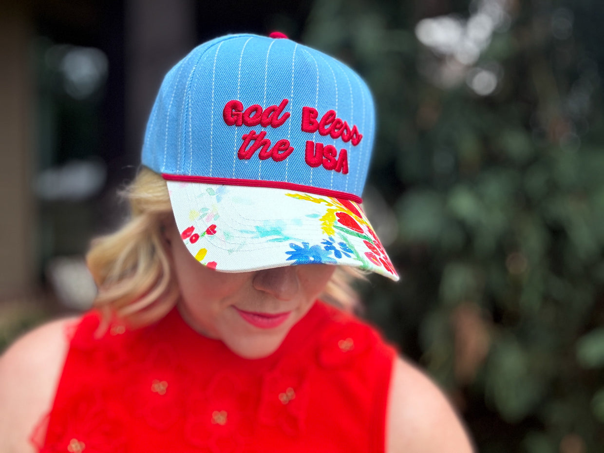 God Bless Baseball Hat