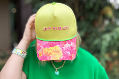 Happy to Be Here Baseball Hat