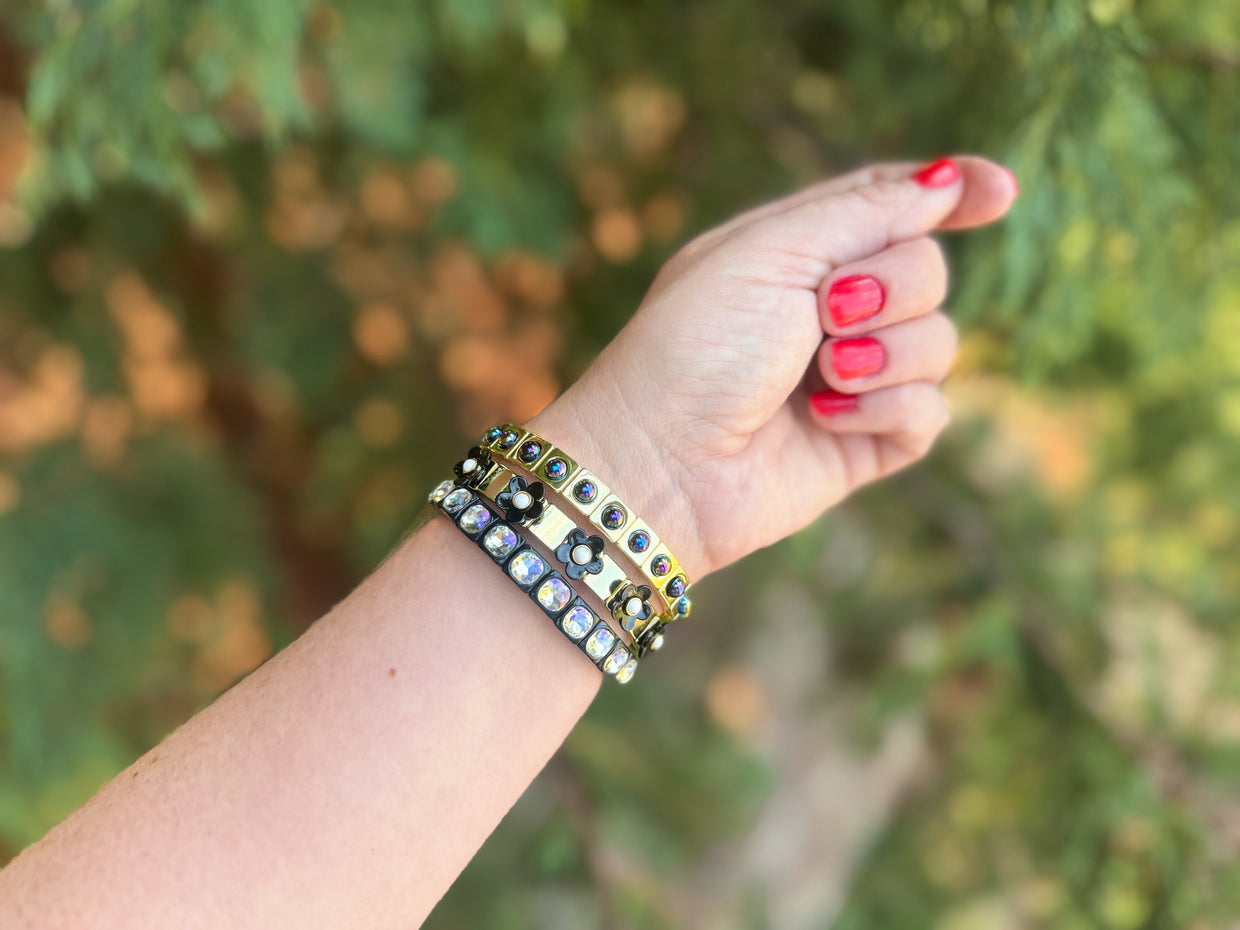 Poppy Black Bracelet Set