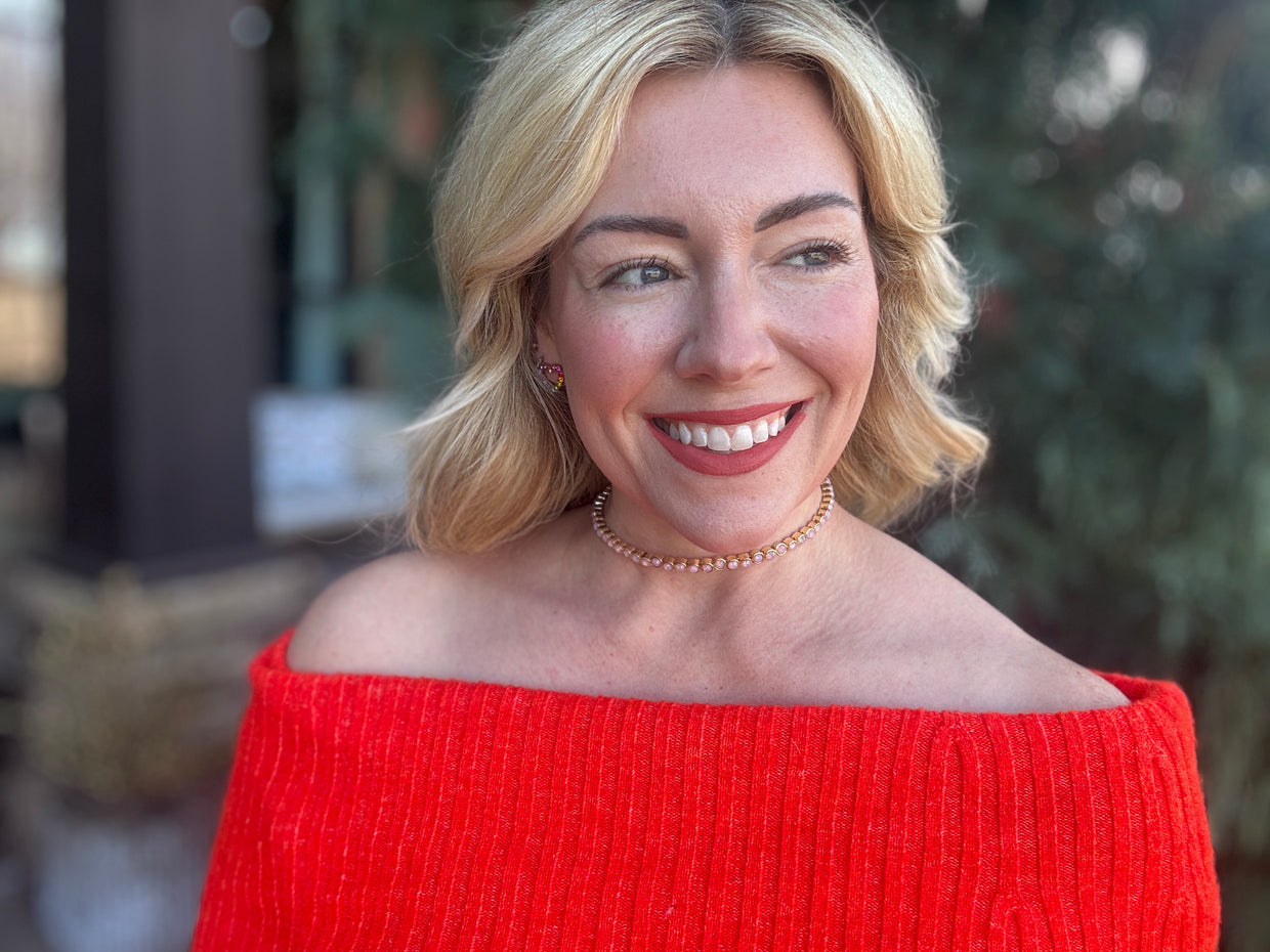 Amore Bezel Choker Necklace