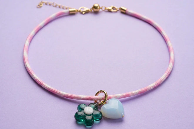 Blakely Light Pink Cord Necklace