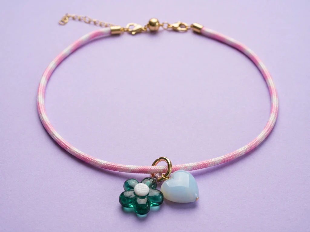 Blakely Light Pink Cord Necklace