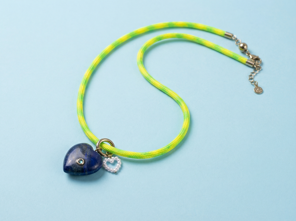 Blakely Green/Yellow Cord Necklace