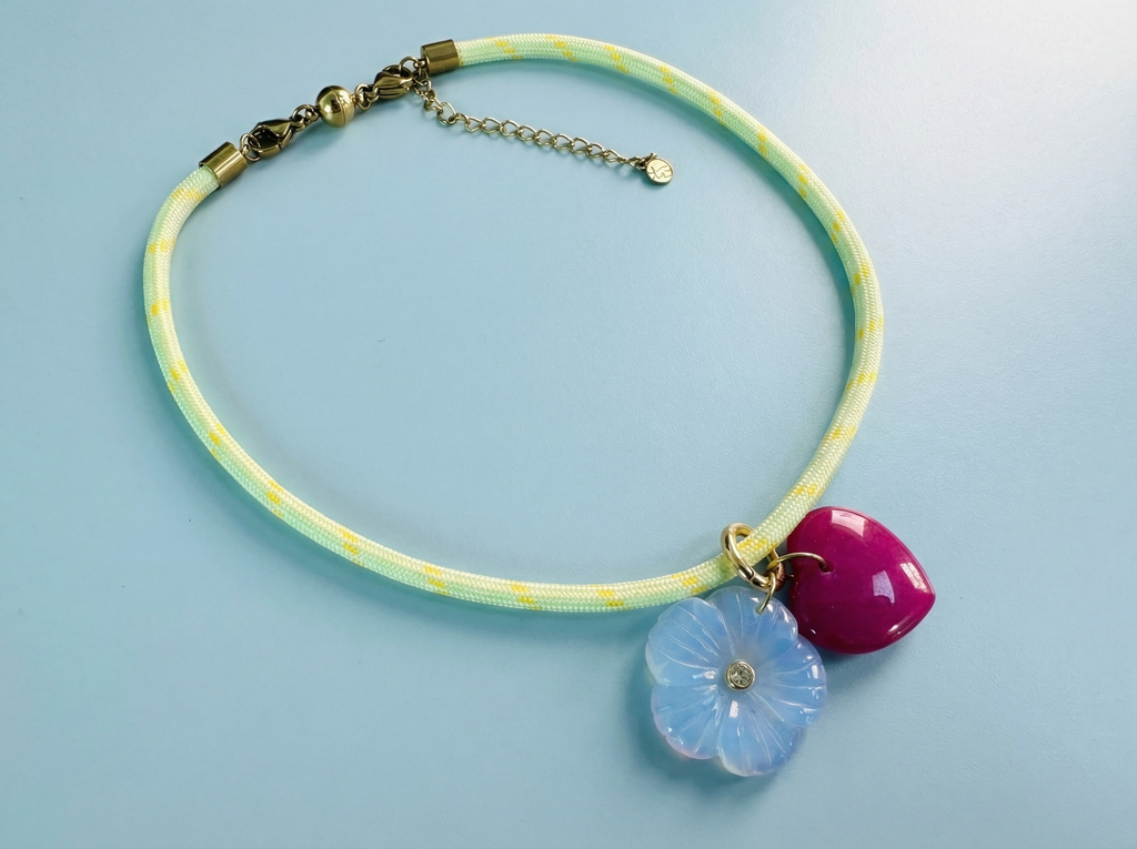 Blakely Yellow Cord Necklace