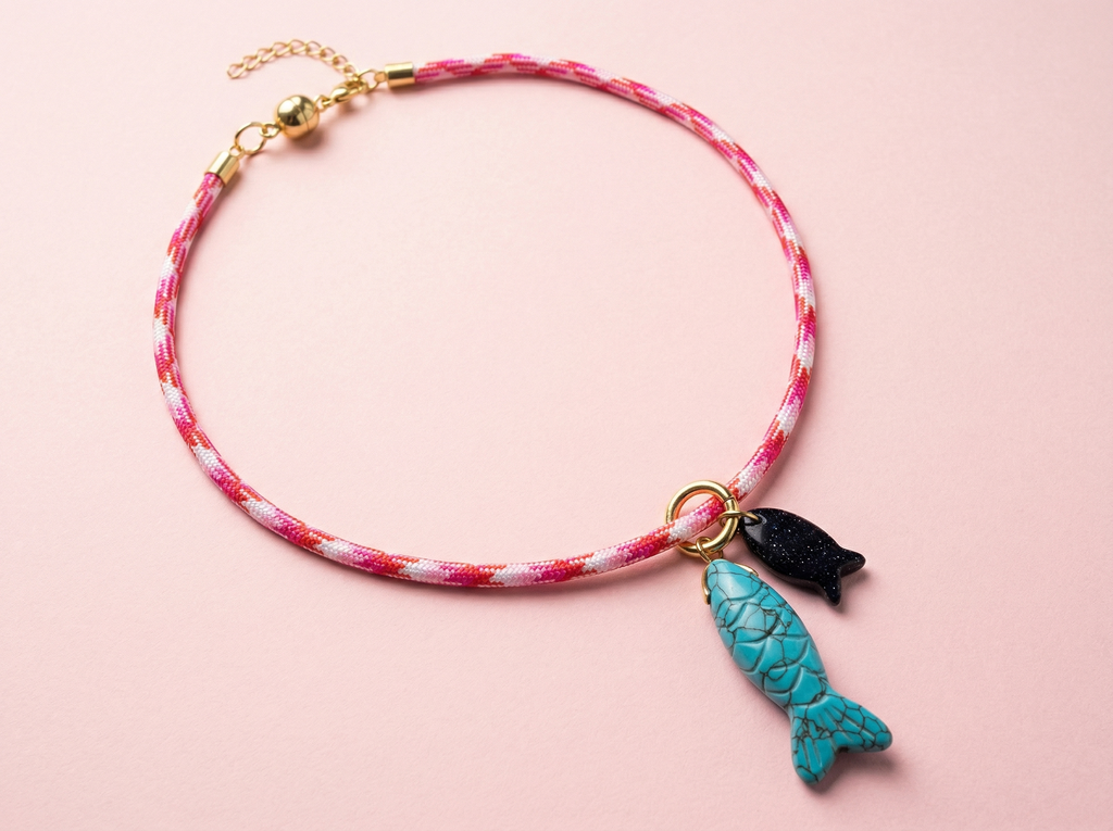 Blakely Pink/Red Necklace