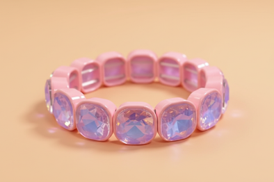 Griffin Pink + Purple Bracelet